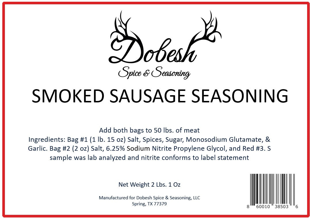 Dobesh Sausage Seasoning with Cure